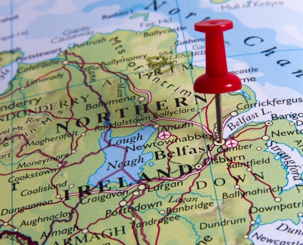 NI detailed map